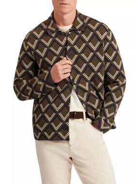 Ted Baker Men's Multicolor Button Up Knitted Jacket - X-Large (5)- New with Tags